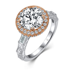 Rose/White gold diamond ring Model 3301204