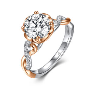 Rose/White gold diamond ring Model 3301364